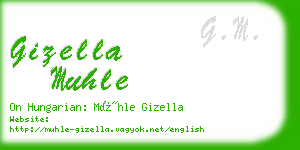 gizella muhle business card